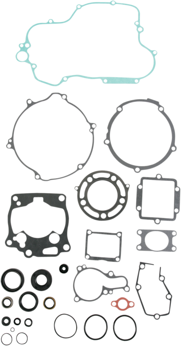 Moose Complete Gasket Kit Set With Oil Seals Kawasaki KX125 1998-2000