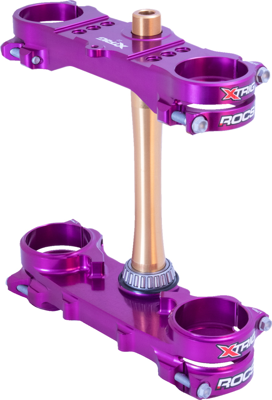 XTRIG Triple Clamp - 22 mm - Purple 501330801501 2024+YZ250F 2023+YZ450F