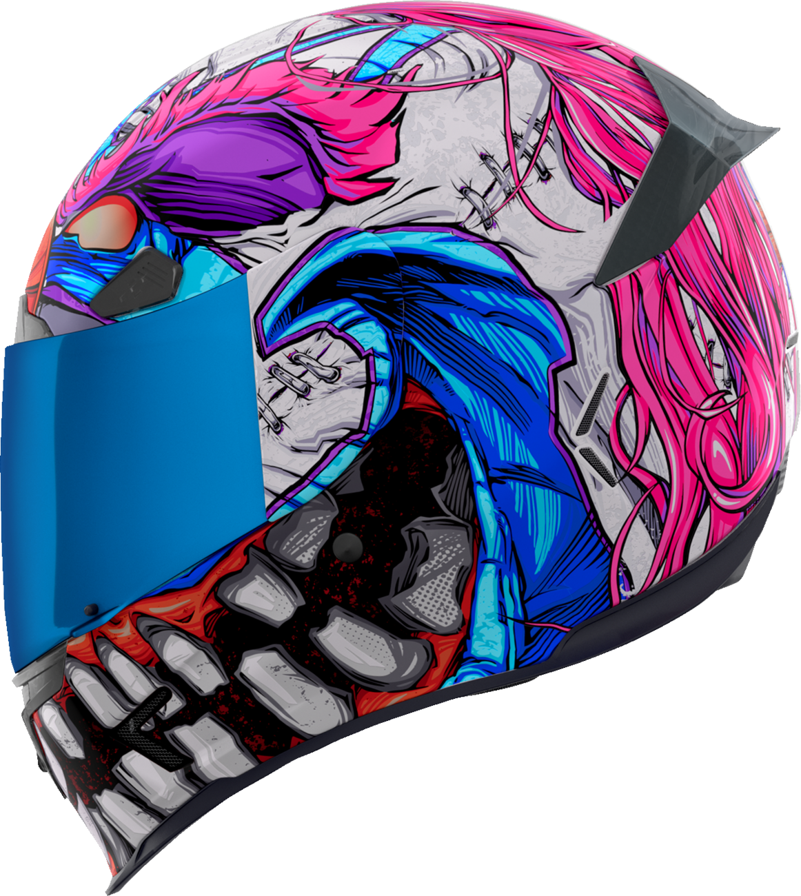 icon airframe artist series manic helmet Airform Manik'R free Icon Optics shield in seconds ICON Airframe Pro Helmet -