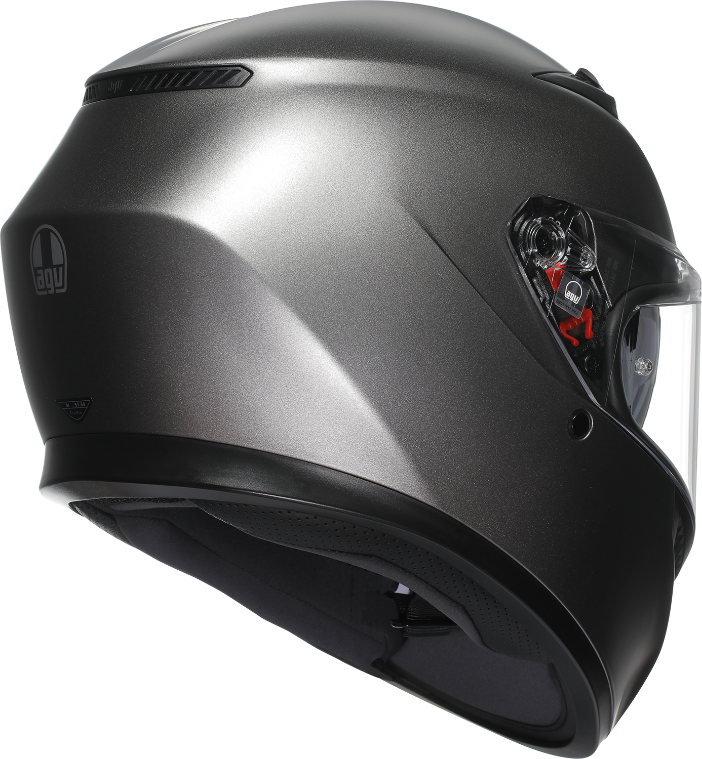 AGV K3 Helmet - Mono - Matte Luna Gray - 2XL 2118381004-023-XXL | eBay