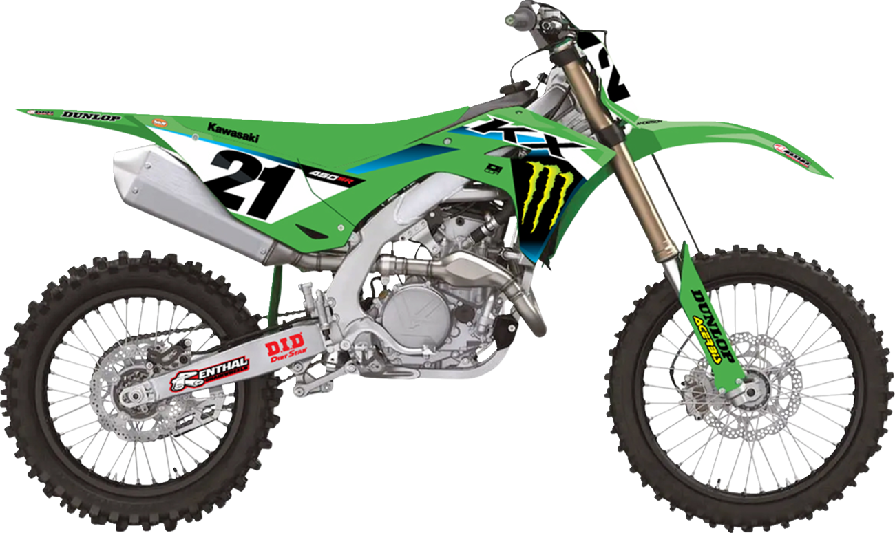 D'COR VISUALS Graphic Kit - '25 Monster Energy - KLX 110 20-20-075