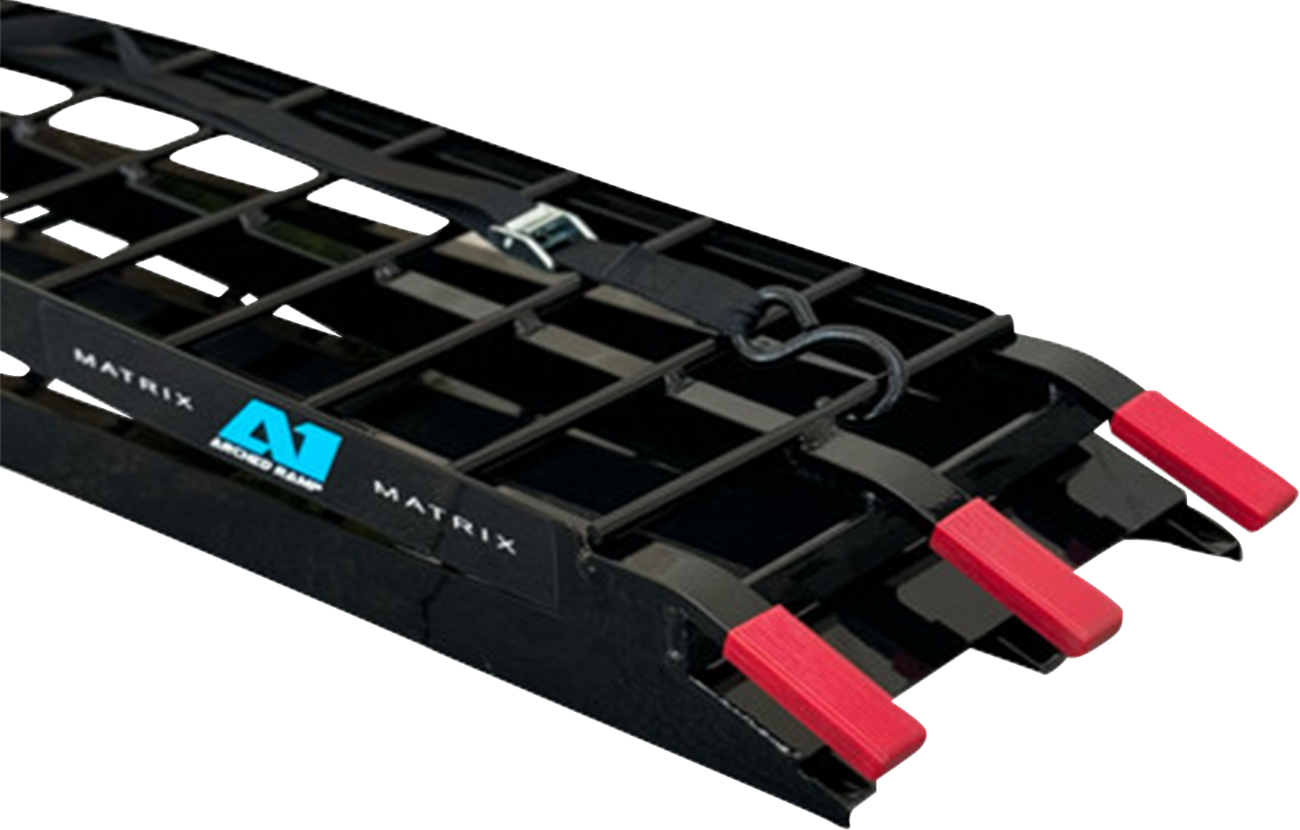 MATRIX CONCEPTS,LLC A1 Arch Folding Ramp - Aluminum - Black - 8' A1-800