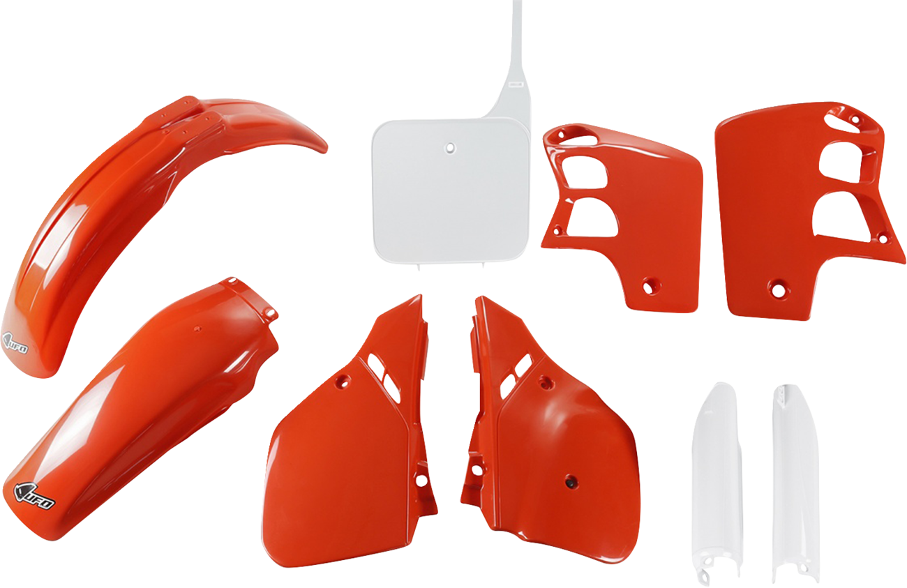 UFO Body Kit Fender Plastic '90 Red/White - Honda 1989-1990 CR500 HOKIT091F@999W