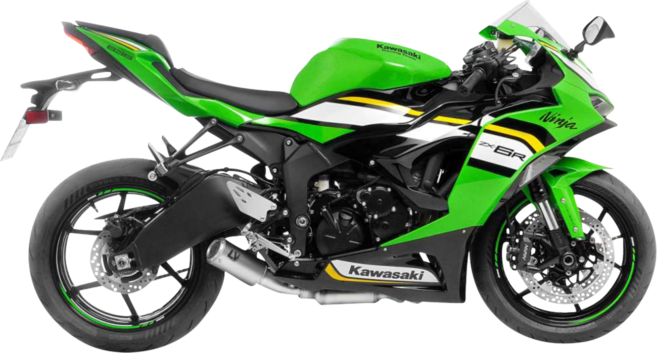 ７日 23時迄 【リピート なな】 Lv TT Cv OG 15ml 4点 LEOVINCE LV Corsa S Slip-On Muffler - Titanium - Kawasaki ZX-6R