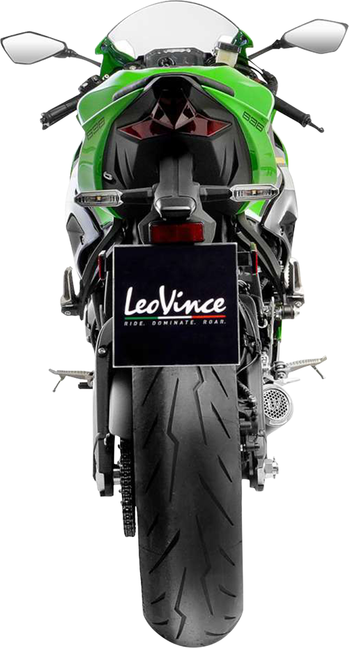 LEOVINCE LV Corsa S Slip-On Muffler - Titanium - Kawasaki ZX-6R