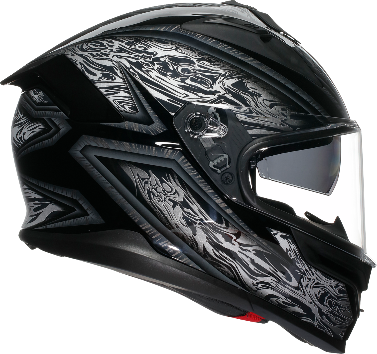 AGV K7 Helmet - Damascus - Black/Silver - 2XL 2118399004-010-XXL