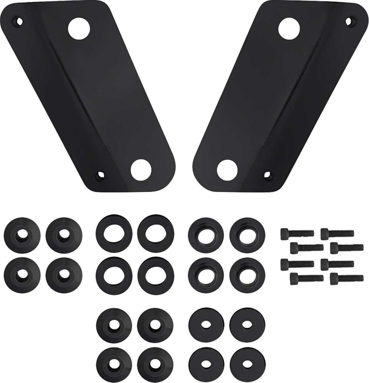 MEMPHIS SHADES Windshield Adapter Kit - Black - Fits FLHX MEB9085