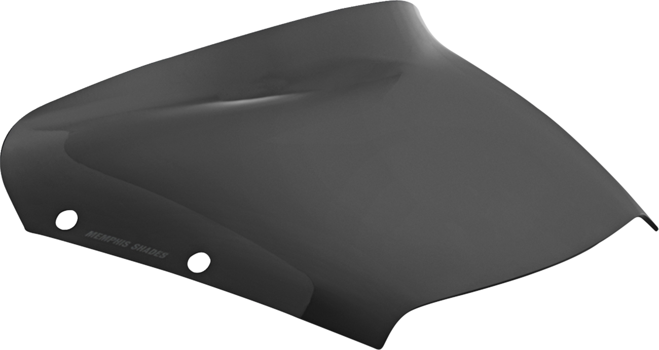 MEMPHIS SHADES Spoiler Windshield - Fits 3" - Dark Black Smoke - FLHX MEP88710