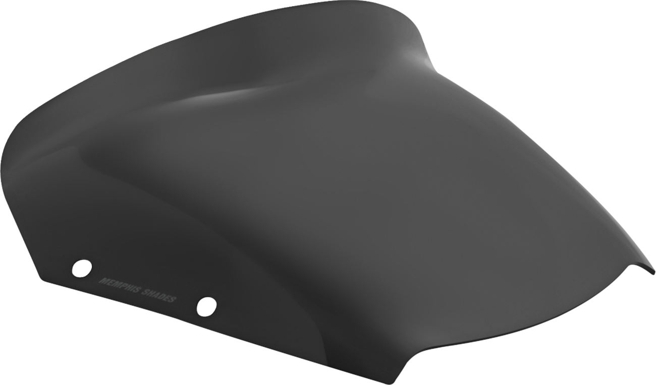 MEMPHIS SHADES Spoiler Windshield - Fits 5" - Dark Black Smoke - FLHX MEP88910