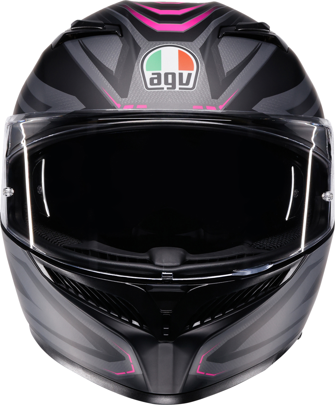 agv k3 crew helmet silver pink AGV K3 Helmet - Syth - Matte Black/Pink - XS 2118381004-025-XS