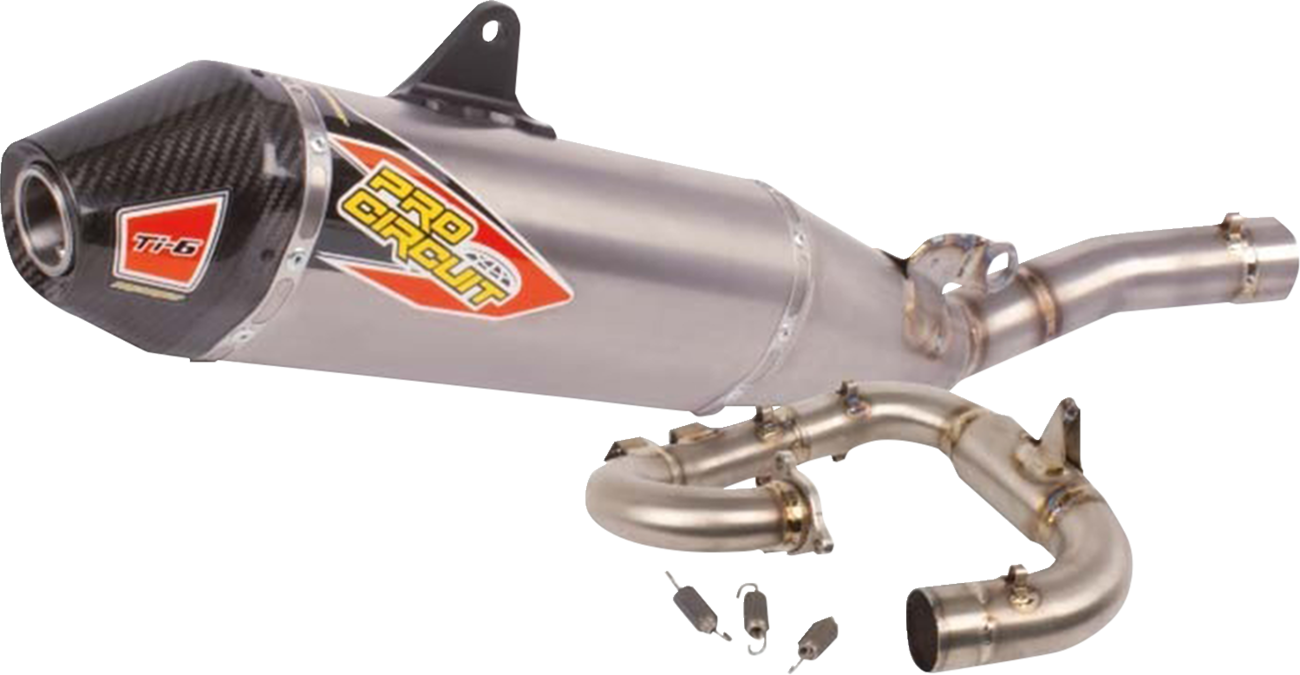 PRO CIRCUIT Fits Ti-6 Exhaust System - Titanium/Carbon Fiber 0332645F