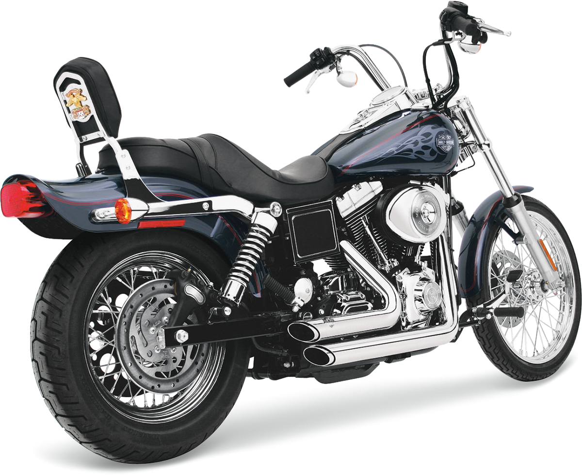 VANCE & HINES Shortshots Staggered Exhaust System - Chrome - Fits Dyna 17214