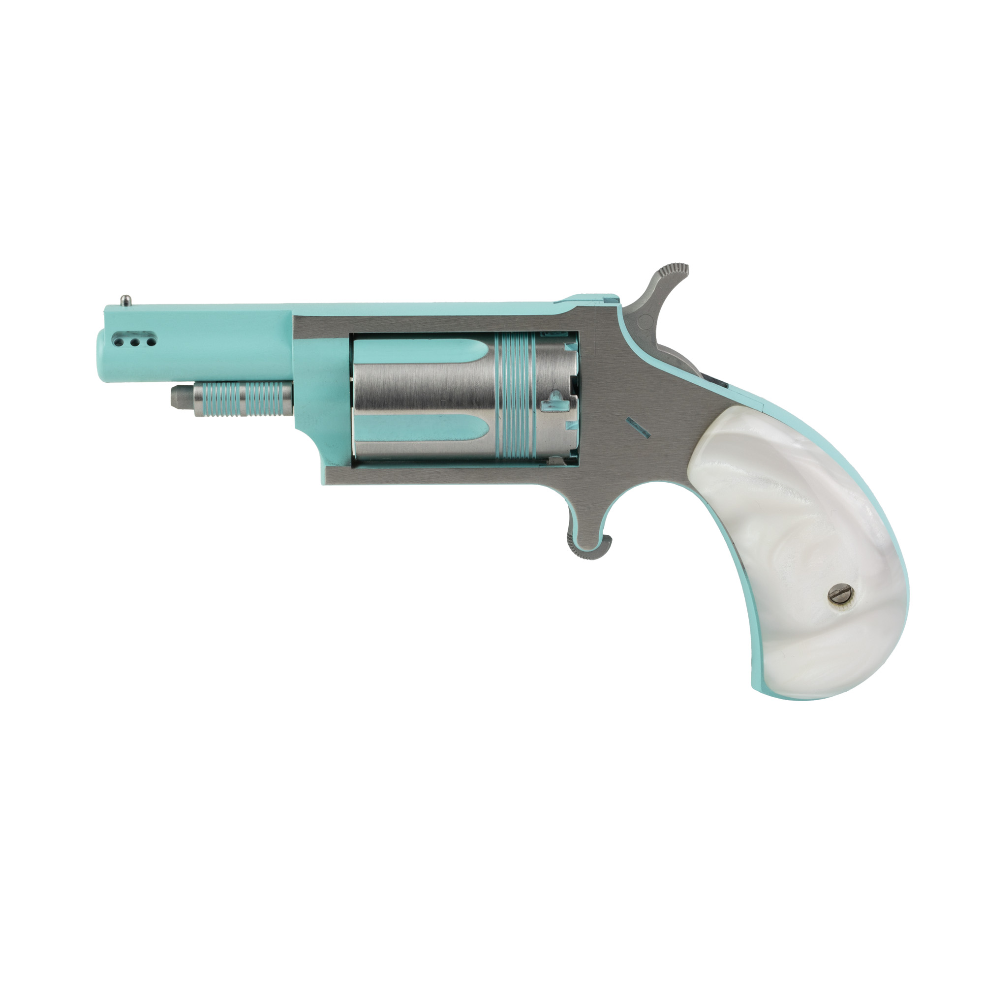 NAA MINI REV IRIS 22WMR 5RD TURQ/SLV-img-1