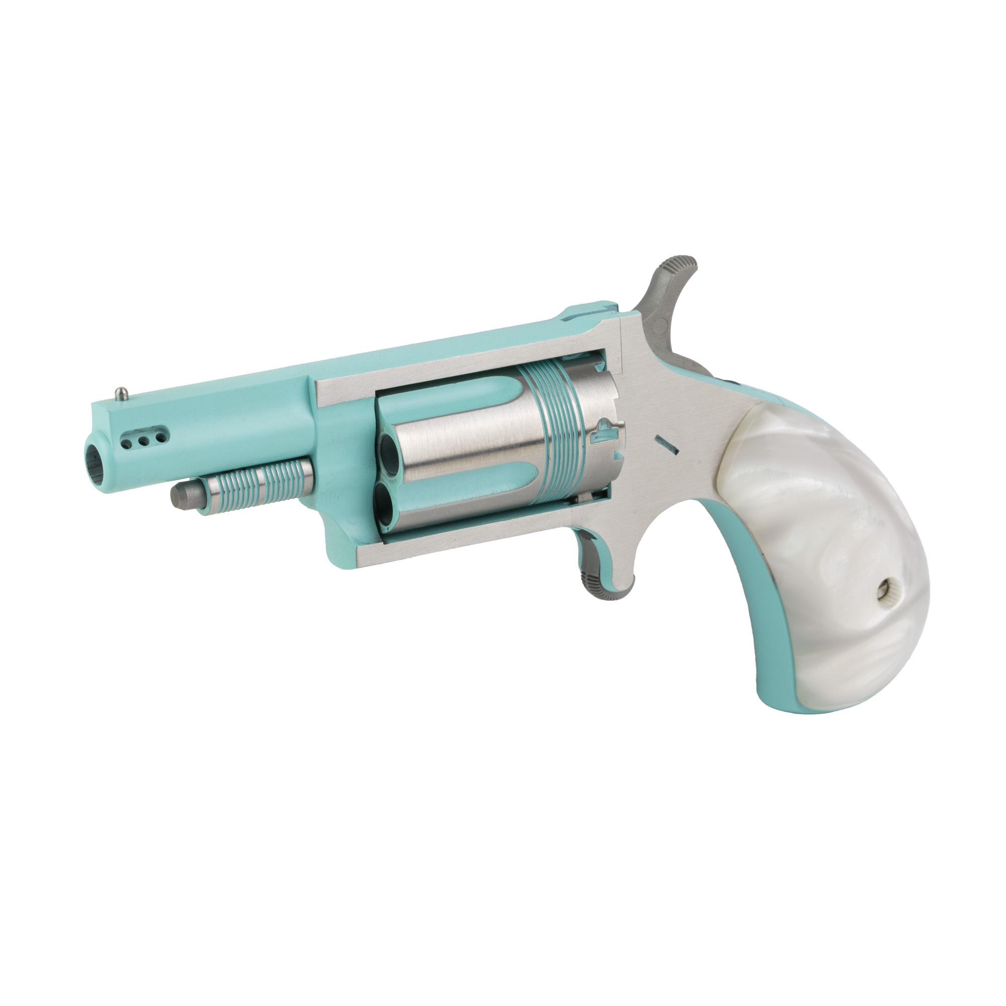 NAA MINI REV IRIS 22WMR 5RD TURQ/SLV-img-3