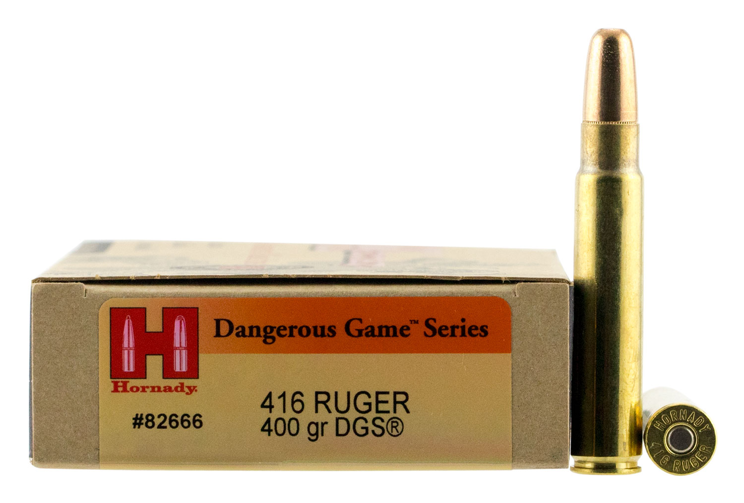 Hornady 82666 Dangerous Game Solid for 416 Ruger - 400 Grain, 20 Rounds ...