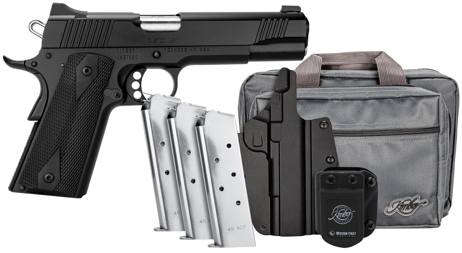 Kimber 3700812 Custom LW Club Bundle .45 ACP Pistol-img-0