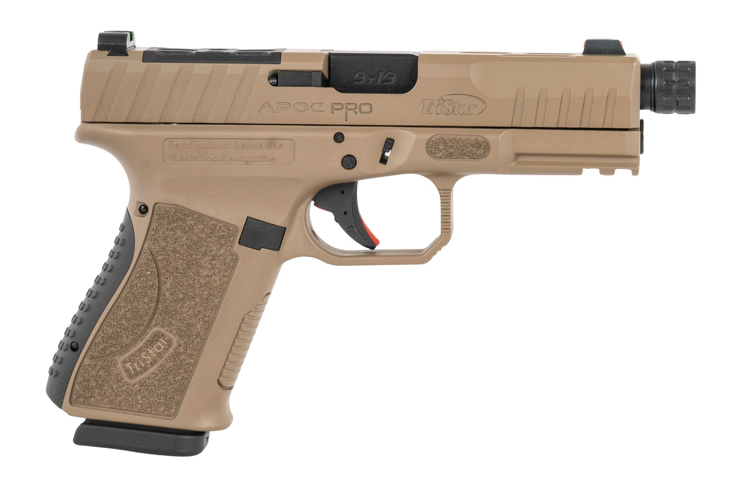 TriStar Apoc Pro 9mm Pistol 15+1 FDE, Optic Ready - 85784-img-0